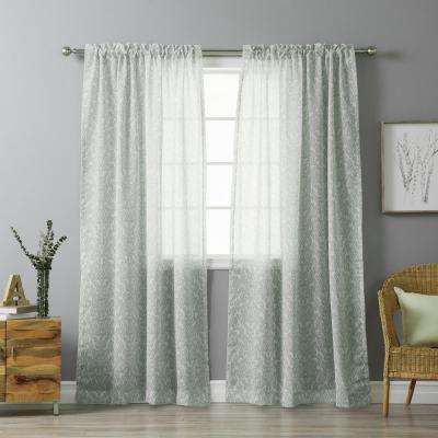 Gray – Rod Pocket – Contemporary – Curtains & Drapes Pertaining To Grey Printed Curtain Panels (View 22 of 25)