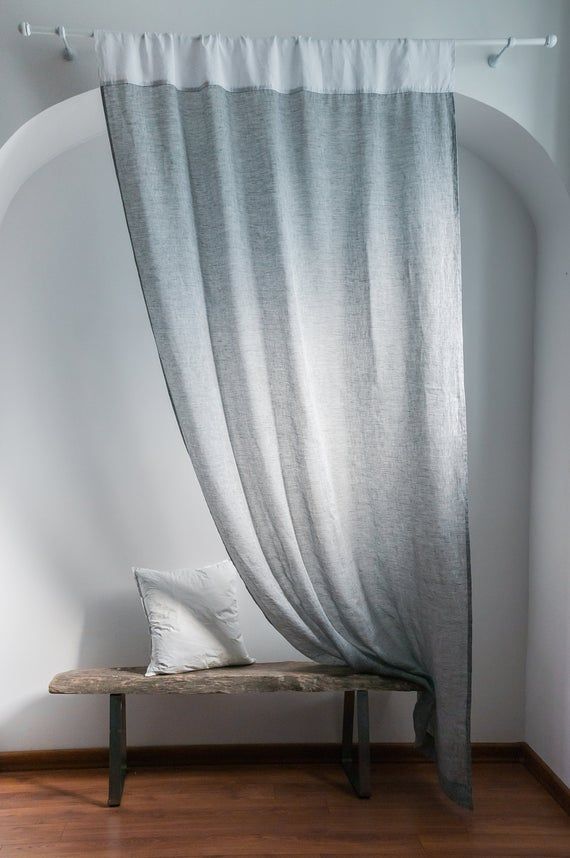 Gray Sheer Linen Rod Pocket Curtain Panels Throughout Infinity Sheer Rod Pocket Curtain Panels (View 18 of 25)