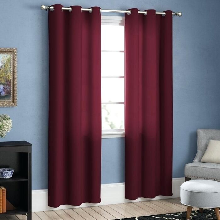 Grommet Curtain Panels Mills Solid Blackout Reviews For With Ultimate Blackout Short Length Grommet Curtain Panels (View 17 of 25)