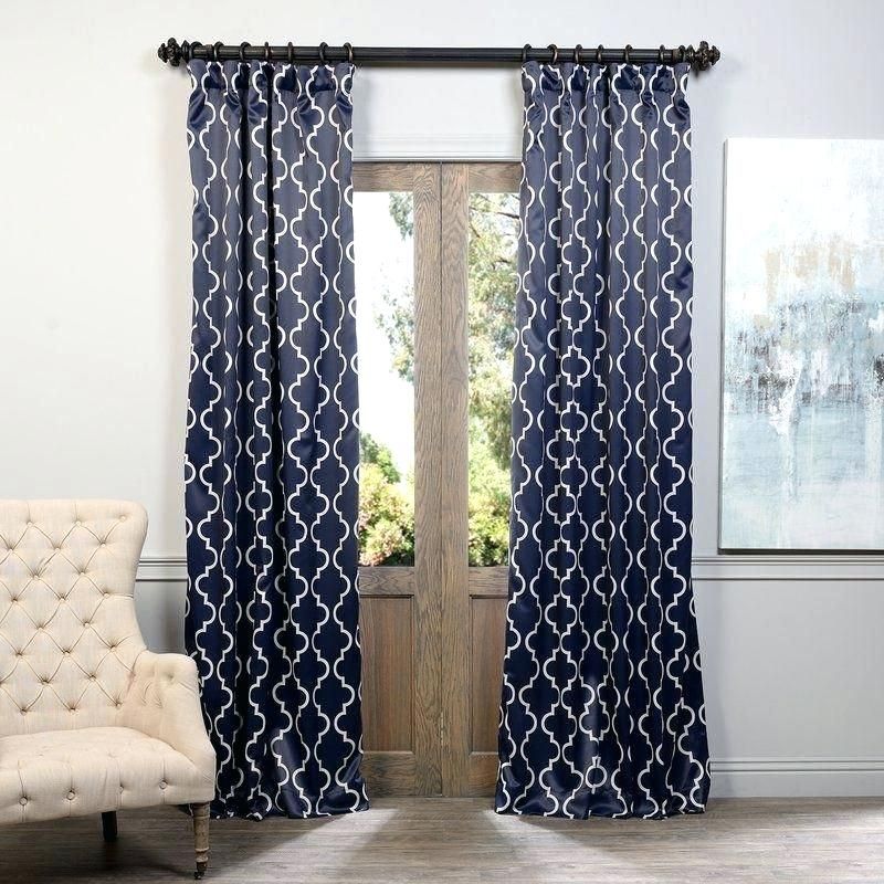 Grouse Geometric Blackout Thermal Rod Pocket Sing Curtain Inside Thermal Rod Pocket Blackout Curtain Panel Pairs (View 18 of 25)