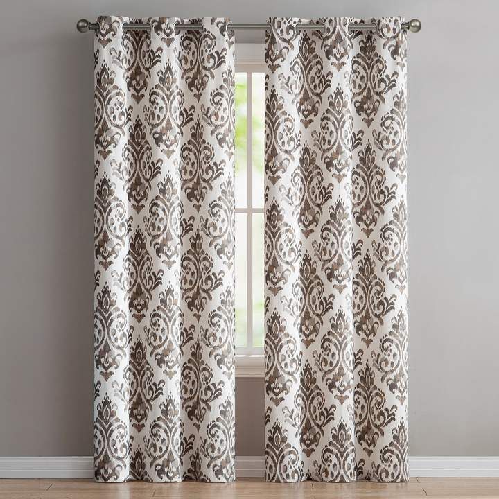 Hermínia Paisley Grommet Semi Sheer Single Curtain Panel With Regard To Lambrequin Boho Paisley Cotton Curtain Panels (View 10 of 25)