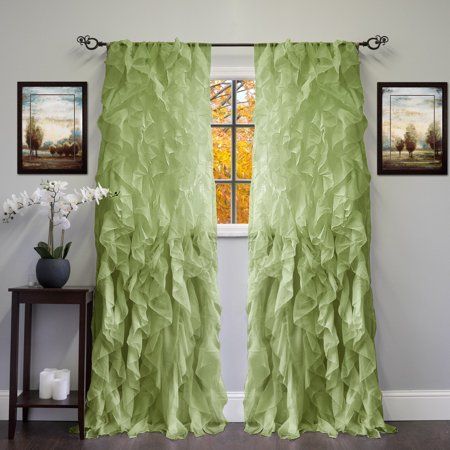 Home | Products In 2019 | Panel Curtains, Curtains, Window With Regard To Sheer Voile Waterfall Ruffled Tier Single Curtain Panels (View 1 of 25)
