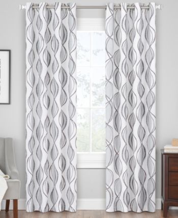 Hudson Hill Orbit 50" X 95" Grommet Window Panel – Ivory Intended For Softline Trenton Grommet Top Curtain Panels (View 23 of 25)