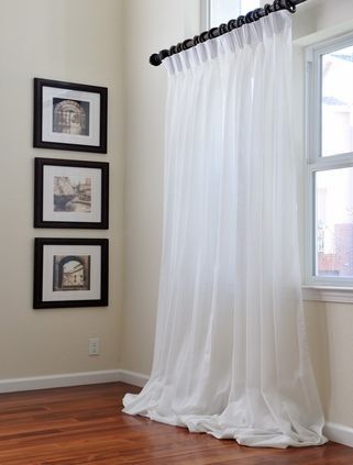 I Like These For The Bedroom, But They Probably Wouldn't End With Signature White Double Layer Sheer Curtain Panels (View 7 of 25)