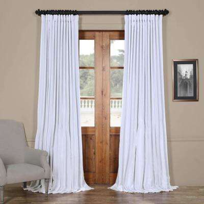 Ice White Blackout Extra Wide Vintage Textured Faux Dupioni Curtain – 100  In. W X 108 In (View 2 of 25)