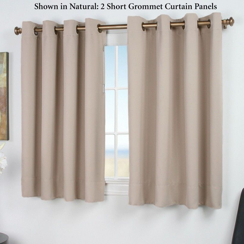 Ideas: Sensational Grommet Curtain Panels With Inspiring With Tuscan Thermal Backed Blackout Curtain Panel Pairs (View 9 of 25)