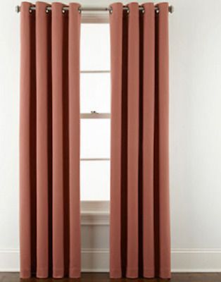 *jcpenney Home Pembroke Lined Grommet Top Curtain Panel 50"x95" Cedarwood  Red Throughout Lined Grommet Curtain Panels (View 15 of 25)