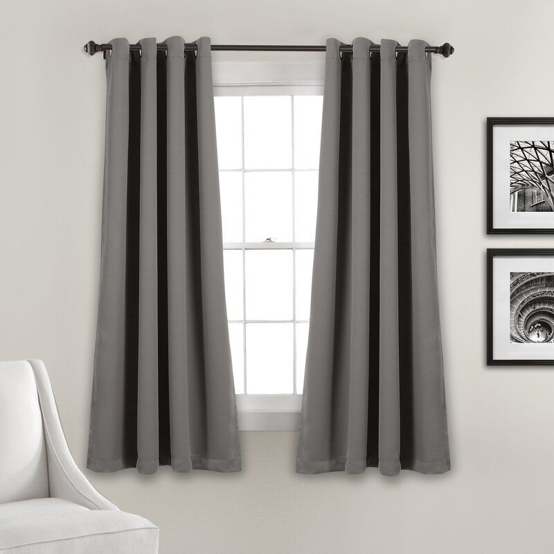 Ketterman Solid Thermal Blackout Grommet Window Panel Pair Throughout Insulated Blackout Grommet Window Curtain Panel Pairs (View 7 of 25)