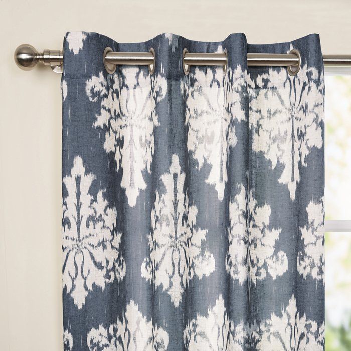 Lavonne Damask Grommet Curtain Panels | Decor Ideas In 2019 Pertaining To Gray Barn Dogwood Floral Curtain Panel Pairs (View 5 of 25)
