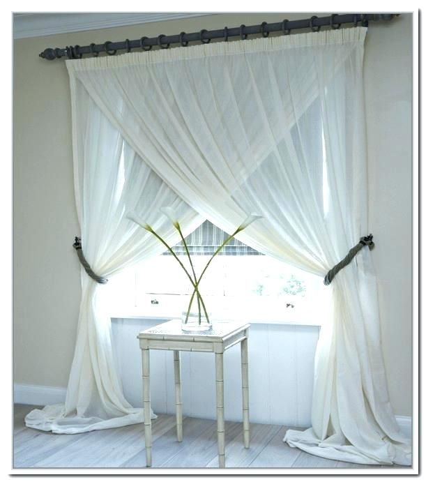 Layered Sheer Curtains – Cered Gl Intended For Signature White Double Layer Sheer Curtain Panels (View 9 of 25)