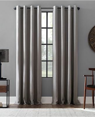 Lichtenberg Archaeo Linen Blend Blackout Grommet Top Curtain, 52" W X 95" L  | Ebay Pertaining To Archaeo Jigsaw Embroidery Linen Blend Curtain Panels (View 8 of 22)