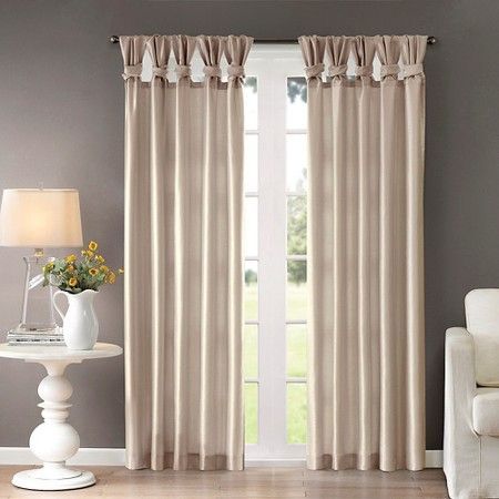 Lillian Twist Tab Curtain Panel – Ivory (50"x84") : Target In Twisted Tab Lined Single Curtain Panels (View 3 of 25)