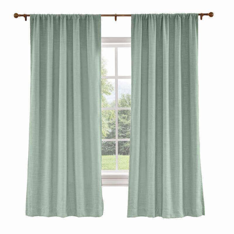 Linen Curtains Linen Drapes Linen Draperies Faux Linen Inside Heavy Faux Linen Single Curtain Panels (View 8 of 25)