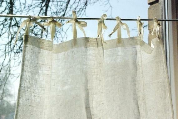 Linen Tie Tab Curtains – Arando (View 24 of 25)