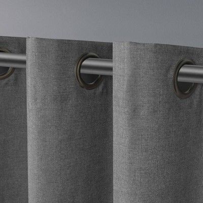 London Thermal Textured Linen Grommet Top Window Curtain Regarding Thermal Textured Linen Grommet Top Curtain Panel Pairs (View 1 of 24)