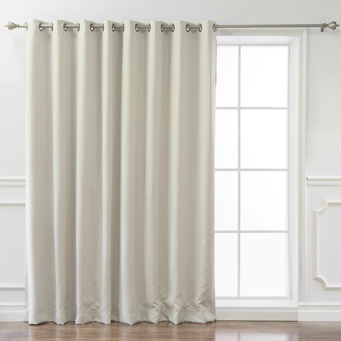 Lucca Solid Blackout Thermal Grommet Single Curtain Panel Throughout Luxury Collection Venetian Sheer Curtain Panel Pairs (View 15 of 25)
