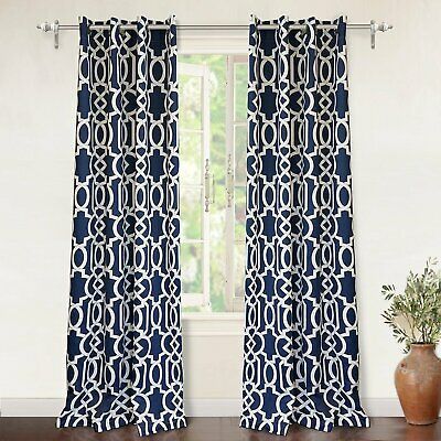 Lush Decor Edward Moroccan Pattern Room Darkening Curtain With Edward Moroccan Pattern Room Darkening Curtain Panel Pairs (View 2 of 25)