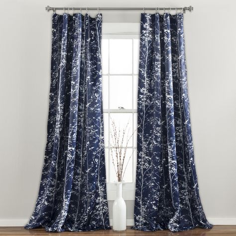 Lush Decor Forest Window Curtain Panel Pair – 52"w X 84"l Intended For Gray Barn Dogwood Floral Curtain Panel Pairs (View 19 of 25)