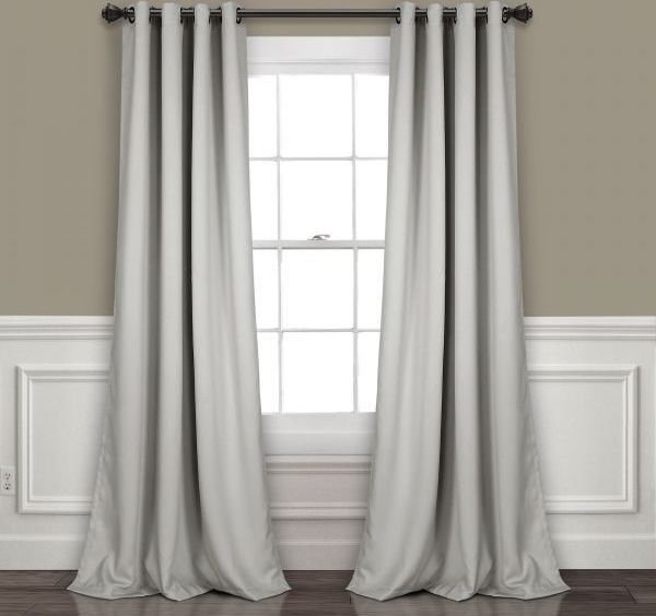 Lush Decor Insulated Grommet Blackout Window Curtain Panel Pair, 95" X 52",  Light Gray Price In Saudi Arabia | Compare Prices Inside Insulated Blackout Grommet Window Curtain Panel Pairs (View 3 of 25)