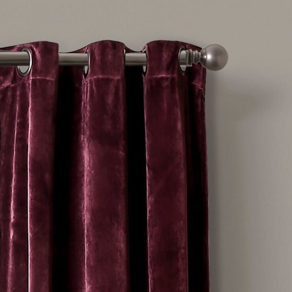 Lush Decor Prima Velvet 84 Inch X 38 Inch Solid Room Throughout Velvet Solid Room Darkening Window Curtain Panel Sets (View 5 of 25)