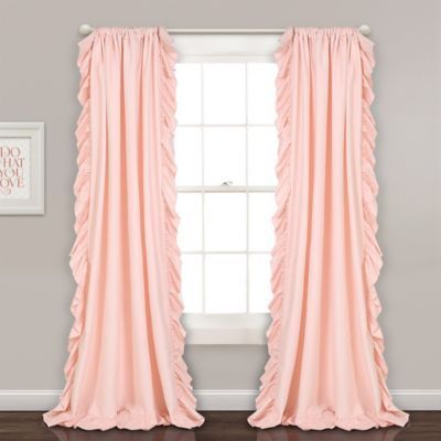 Lush Décor Reyna 84" Rod Pocket Window Curtain Panel Pair Throughout Lydia Ruffle Window Curtain Panel Pairs (View 7 of 25)