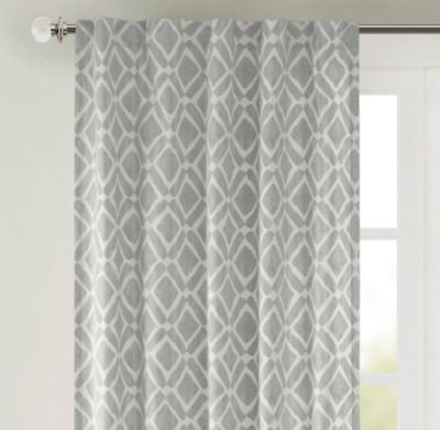 *madison Park Ella Rod Pocket Curtain Window Panel Drapery 42"wx95"l Gray  New Pertaining To Ella Window Curtain Panels (View 12 of 25)