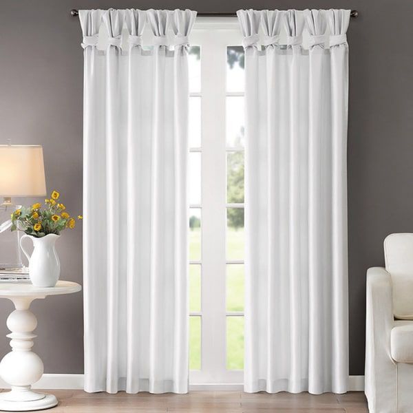Madison Park Natalie Twisted Tab Curtain Panel | Decorate In Twisted Tab Lined Single Curtain Panels (View 2 of 25)