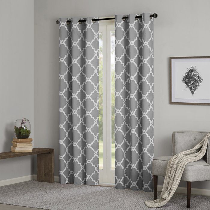 Merritt Eyelet Room Darkening Curtains | Dream House Inside The Curated Nomad Duane Jacquard Grommet Top Curtain Panel Pairs (View 10 of 25)