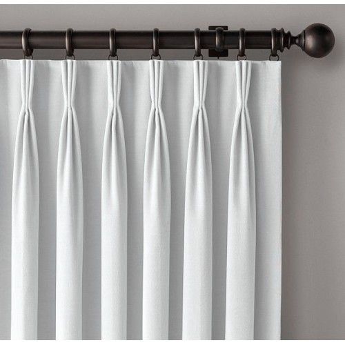 Microfiber Pinch Pleat Thermal Insulated Blackout Curtain With Regard To Thermal Insulated Blackout Curtain Pairs (View 17 of 25)