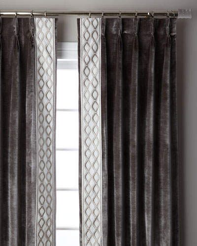 Misti Modern Luxuries Steel Metropolitan 3 Fold Pinch Pleat Blackout  Curtain Panel, 120" With Elrene Versailles Pleated Blackout Curtain Panels (View 19 of 25)