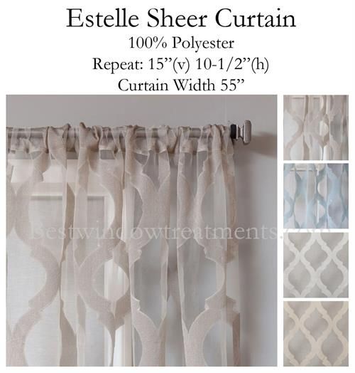Modern Sheer Curtain Panels With Designs – Creative Design Ideas Pertaining To Laya Fretwork Burnout Sheer Curtain Panels (View 18 of 25)