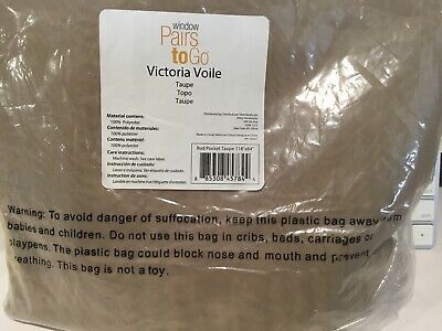 New Pairs To Go 1 Pair Of Victoria Sheer Voile 118 Inch84 Inch Window  Panels 885308457844 | Ebay Within Pairs To Go Victoria Voile Curtain Panel Pairs (View 9 of 25)