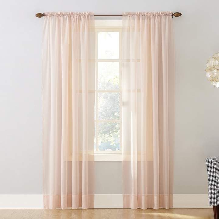 No 918 1 Panel Emily Solid Sheer Voile Window Curtain For Emily Sheer Voile Grommet Curtain Panels (View 4 of 25)