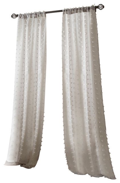 Olly Solid Sheer Curtain Panel Pair, Gray, 37"x84" For Tassels Applique Sheer Rod Pocket Top Curtain Panel Pairs (View 8 of 25)