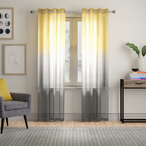 Ombre Drapes | Wayfair For Ombre Embroidery Curtain Panels (View 6 of 25)