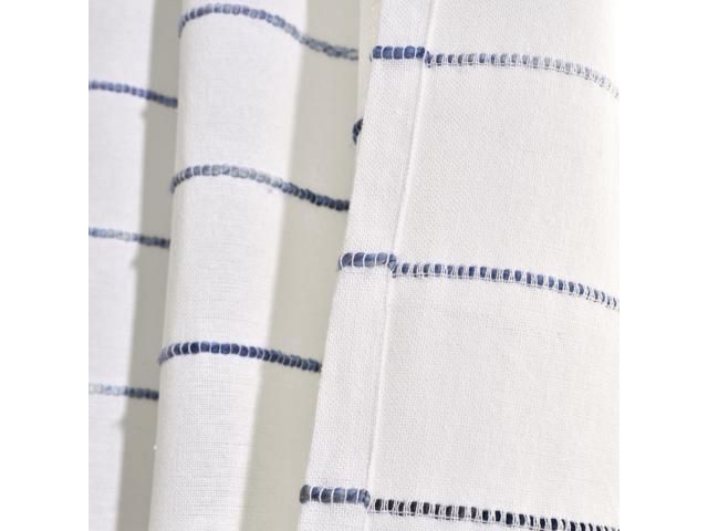 Ombre Stripe Yarn Dyed Cotton Window Curtain Panels Navy/multi 40X95 Set –  Newegg For Ombre Stripe Yarn Dyed Cotton Window Curtain Panel Pairs (View 14 of 25)