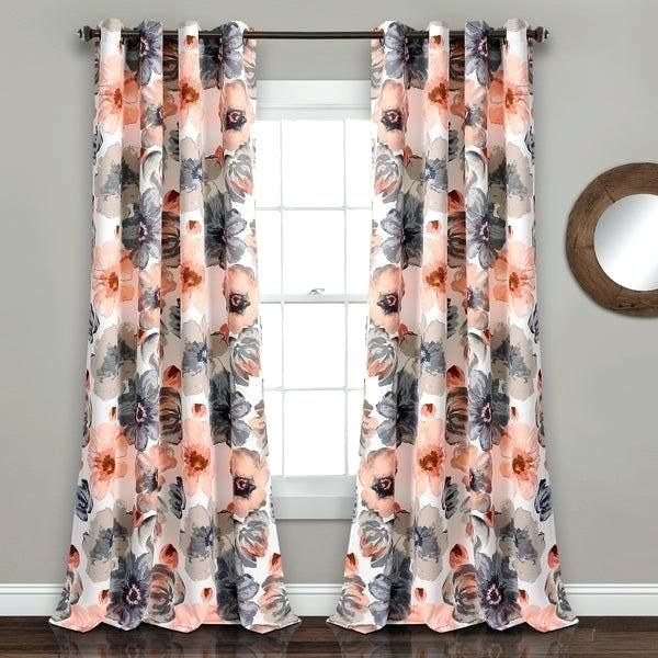 Orange Floral Curtains – Mindhigh (View 16 of 25)
