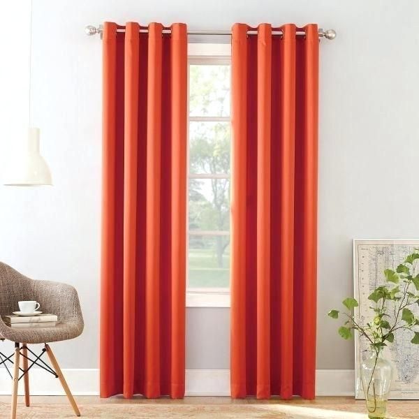 Orange Grommet Curtains – Offplanproperty (View 21 of 25)