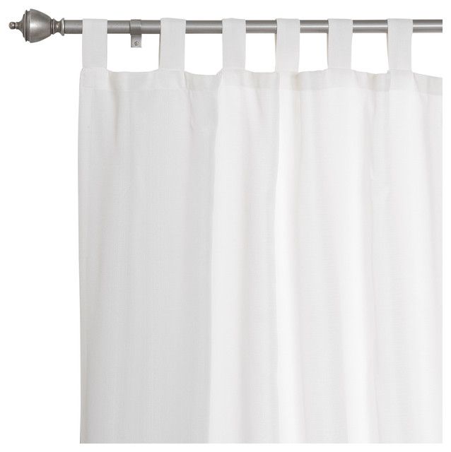 Oxford Outdoor Tab Top Curtains, 52"x96" For Oxford Sateen Woven Blackout Grommet Top Curtain Panel Pairs (View 25 of 25)