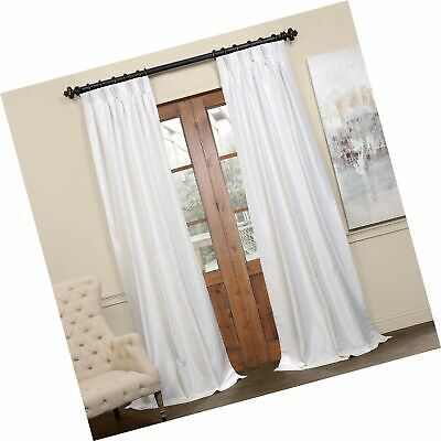 Pdch Kbs2Bo 96 Fp Pleated Blackout Vintage Textured Faux Dupioni Silk  Curtain 695637467434 | Ebay With Regard To Off White Vintage Faux Textured Silk Curtains (View 7 of 25)