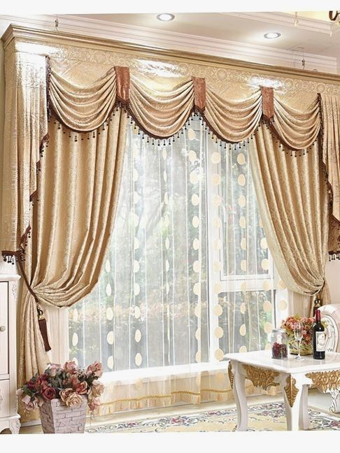 Perfect Concept Waterfall Valance Curtain Set – 63.141. (View 25 of 25)
