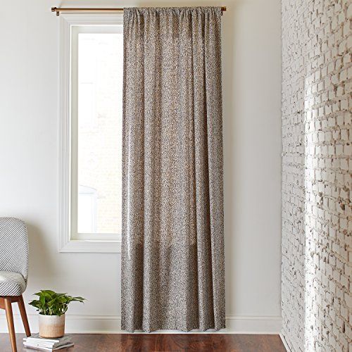 Pinelizabeth Hoezee On Curtains In 2019 | Mid Century In Archaeo Jigsaw Embroidery Linen Blend Curtain Panels (View 1 of 22)