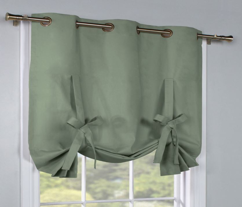 Prescott Insulated Grommet Tie Up Curtain, Thermal Solid With Regard To Prescott Insulated Tie Up Window Shade (View 1 of 25)