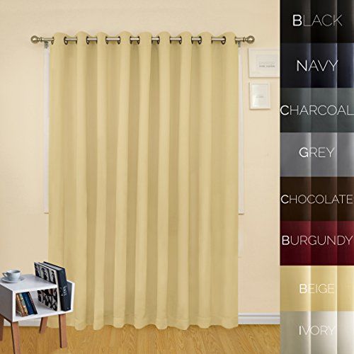 Prestige Home Fashion Extra Wide Width Thermal Insulated With Antique Silver Grommet Top Thermal Insulated Blackout Curtain Panel Pairs (View 17 of 25)