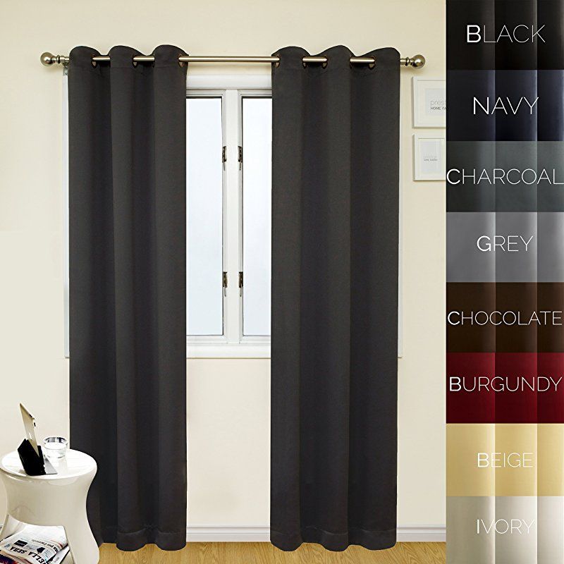 Prestige Home Fashion Thermal Insulated Blackout Curtain In Antique Silver Grommet Top Thermal Insulated Blackout Curtain Panel Pairs (View 8 of 25)
