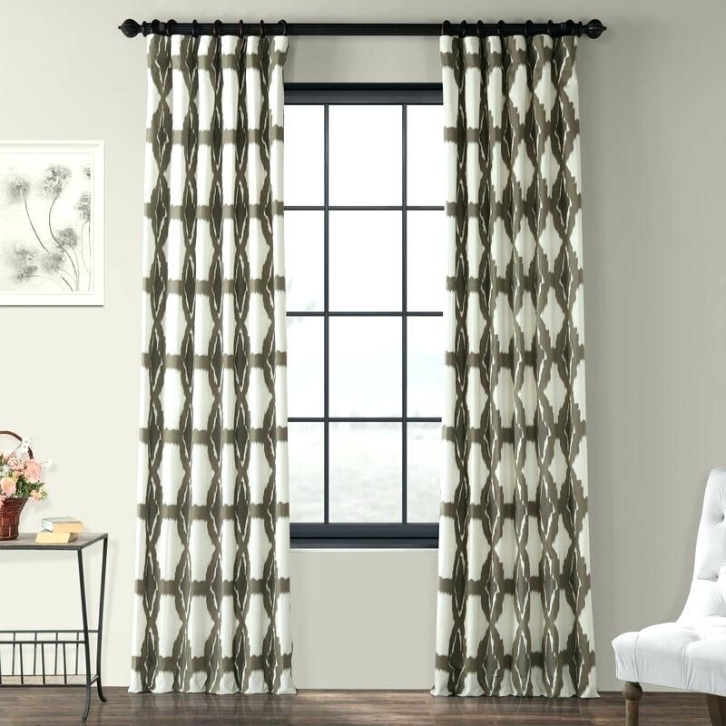 Printed Curtain Panels Product Detail Sheer Decorating Regarding Ink Ivy Ankara Cotton Printed Single Curtain Panels (View 19 of 25)