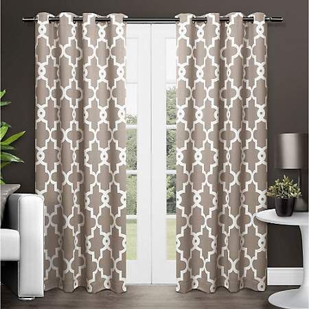 Product Details Taupe Maxwell Blackout Curtain Panel Set, 96 For Keyes Blackout Single Curtain Panels (View 10 of 25)