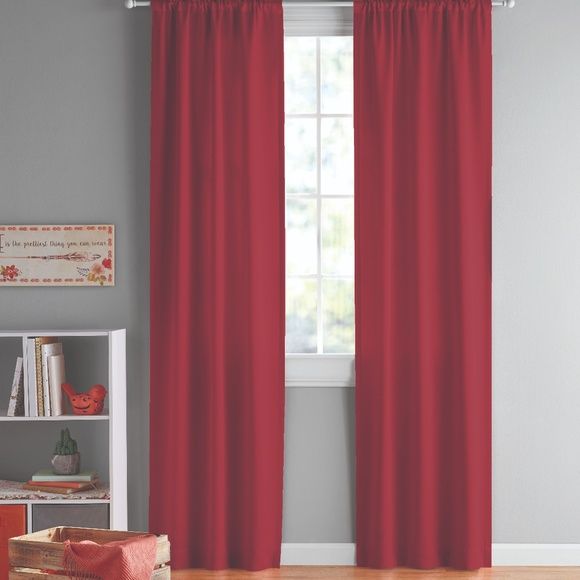 Red Room Darkening Curtain Panel Pairs Nwt  Nwt With Curtain Panel Pairs (View 3 of 20)