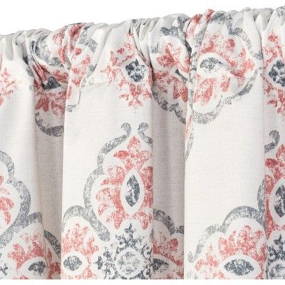 Reston Curtain Panel Coral (Pink) 84 – Eclipse | Products Inside Gray Barn Dogwood Floral Curtain Panel Pairs (View 12 of 25)