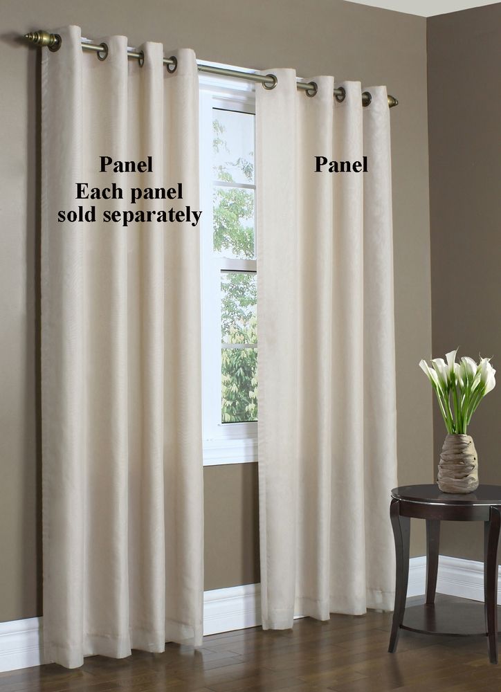 Rhapsody Lined Thermavoile Grommet Top Panel With Regard To Lined Grommet Curtain Panels (View 19 of 25)